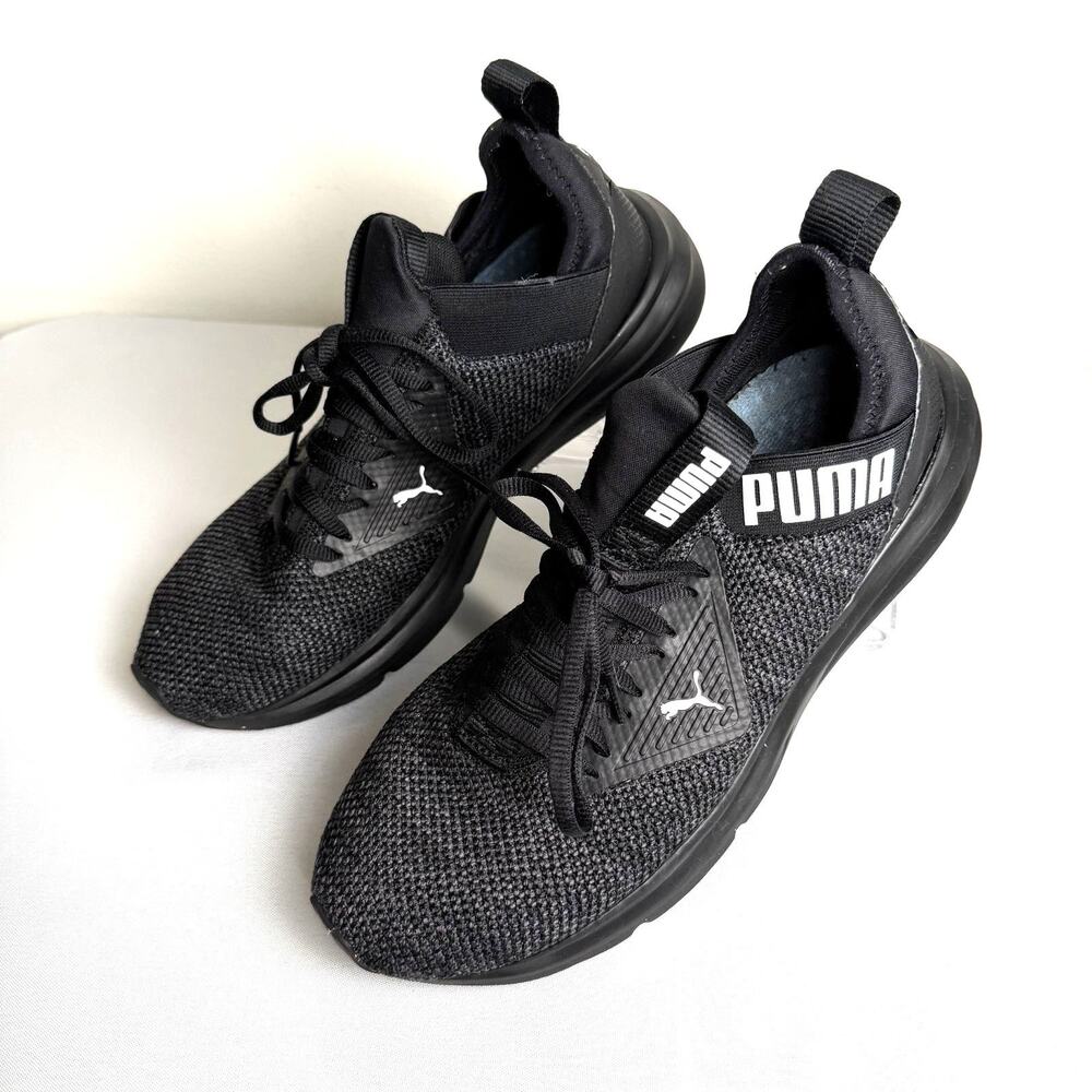 PUMA Enzo 2 Woven Men’s Black Running Sneakers Size 8.5-Great Condition